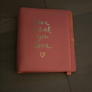 kikki.K Pink Planner with Gold Accents